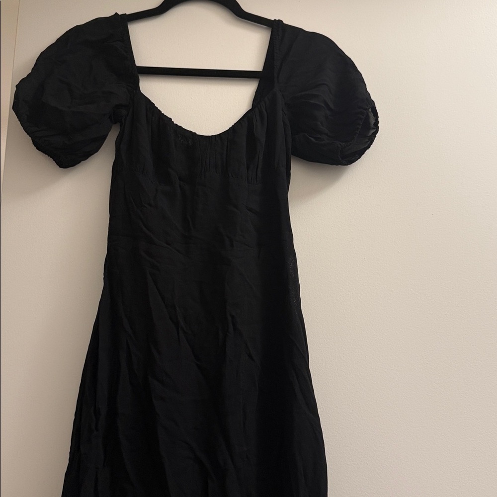 Reformation Black Puff Sleeve Women’s Dress Reformation